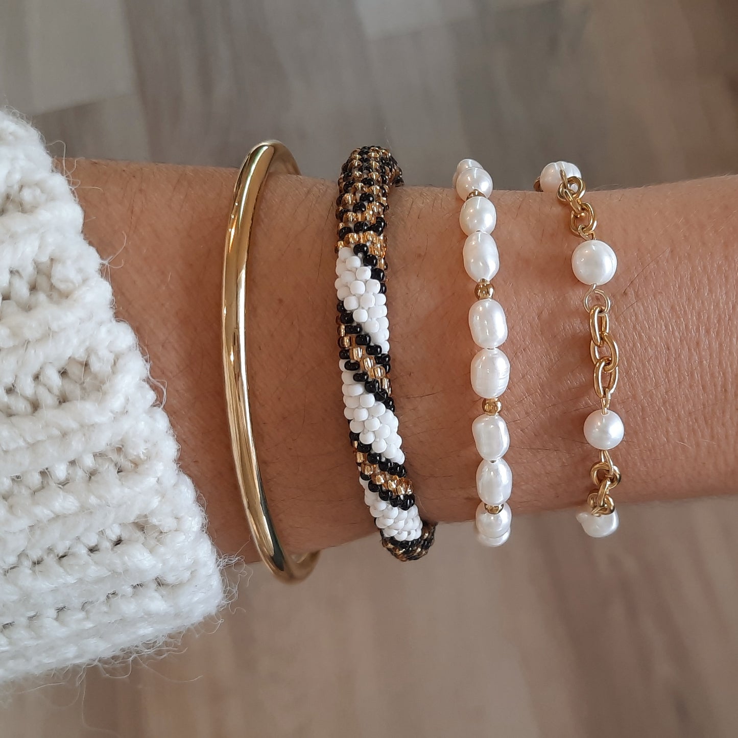 NEPAL ブレスレット - ゴールド (Ref.1269)